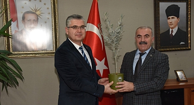 Balıkesir İl Tarım ve Orman Müdürü Erkan Alkan, Milli Eğitim Müdürü Murat Demir’i Ziyaret Etti