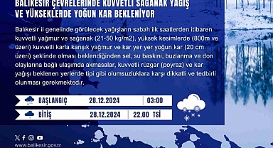 Balıkesir Valiliği’nden Meteorolojik Uyarı: Kuvvetli Yağış ve Yükseklerde Yoğun Kar Bekleniyor