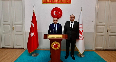 Balıkesir Valisi İsmail Ustaoğlu’ndan Erdek Kaymakamlığı’na Önemli Ziyaret