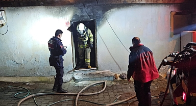 Burhaniye’de Ev Yangınına Anında Müdahale