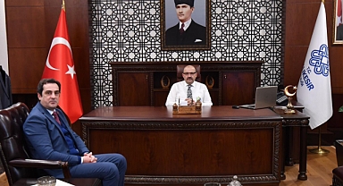 Cumhurbaşkanlığı İletişim Başkanlığı Çanakkale Bölge Müdürü Tuncay Güven, Vali İsmail Ustaoğlu’nu Ziyaret Etti