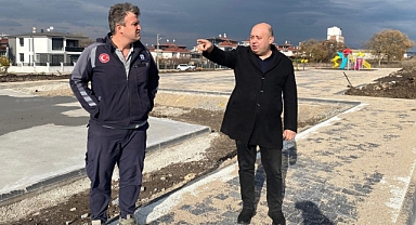 Gönen Belediye Başkanı İbrahim Palaz, Yeni Park ve Yaşam Alanını İnceledi