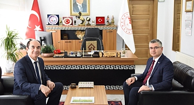 Gönen Kaymakamı Ahmet Altıntaş’tan Balıkesir İl Tarım ve Orman Müdürlüğü’ne Ziyaret