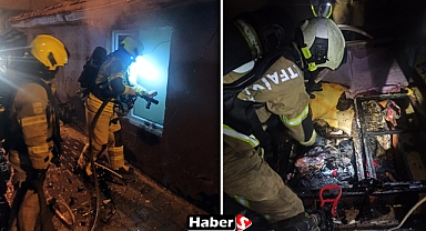 Altıeylül'de Korkutan Ev Yangını! İtfaiye Felaketi Önledi
