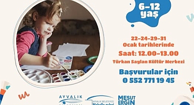 Ayvalık Belediyesi'nden Yarıyıl Tatilinde Boyama Etkinliği: Çocuklar İçin Yaratıcı Bir Deneyim