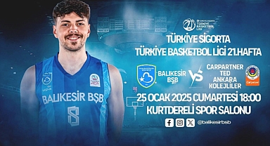 Balıkesir Büyükşehir Belediyespor, Carpartner Ted Ankara Kolejliler ile Karşılaşacak