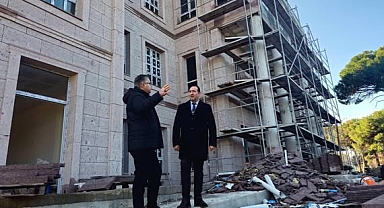 Balıkesir İl Tarım ve Orman Müdürü Erkan Alkan, Ayvalık İlçe Müdürlüğü Hizmet Binası İnşaatını İnceledi