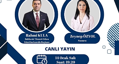 Balıkesir Ticaret Odası Başkanı Rahmi Kula, Bloomberg HT Canlı Yayınında İş Dünyasını Değerlendirecek