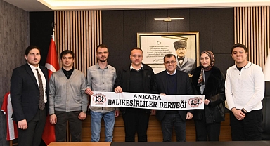 Başkan Hakan Şehirli, Ankara Balıkesirliler Derneği Öğrenci Grubu’nu Ağırladı