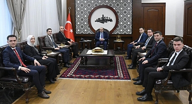 Başmüfettiş Şahin Savaş ve Heyetinden Vali İsmail Ustaoğlu’na Ziyaret