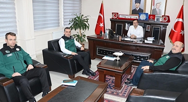 DSİ 25. Bölge Müdürü Olcay Çubukcu, Kepsut Kaymakamı Tarık Yerlikaya’yı Ziyaret Etti: 