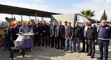 Edremit Belediyesi Heyeti, Altınoluk Hizmet Binası ve Emekli Personelin Hayrına Katıldı