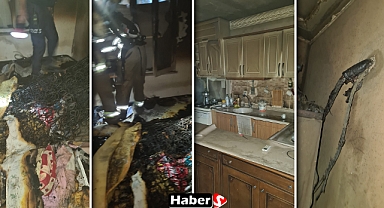 Edremit'te 3 Katlı Binada Yangın Paniği!