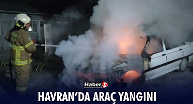 Havran’da Araç Yangını! 