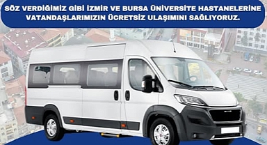 İvrindi Belediyesi’nden İzmir ve Bursa Üniversite Hastanelerine Ücretsiz Ulaşım Desteği