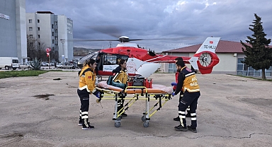 Kalp Krizi Geçiren Hasta Helikopter Ambulansla Bandırma'ya Sevk Edildi
