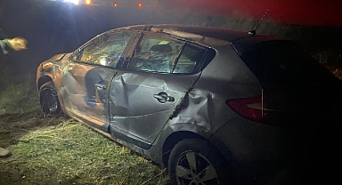 Köteyli Girişinde Trafik Kazası: Sürücü Kendi İmkanlarıyla Araçtan Çıktı