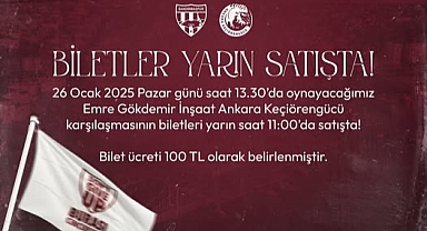 Teksüt Bandırmaspor – Emre Gökdemir İnşaat Ankara Keçiörengücü Maçı İçin Biletler Satışta!