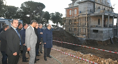 Vali İsmail Ustaoğlu, İbrahimce Mahallesi Camii İnşaatında İncelemelerde Bulundu