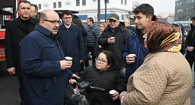 Vali İsmail Ustaoğlu, Sahlep İkramı Programı’nda Vatandaşlarla Buluştu