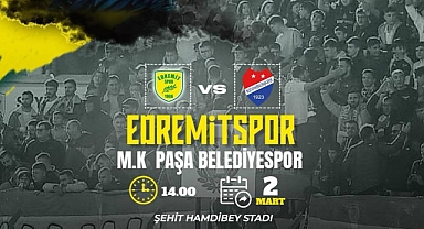 1966 Edremitspor, M.K Paşa Belediyespor'u Şehit Hamdibey Stadyumu'nda Ağırlayacak