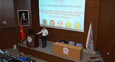 Balıkesir Atatürk Şehir Hastanesi'nde KBRN Ekipman ve Dekontaminasyon Eğitimi