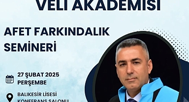 Balıkesir’de “Afet Farkındalık Semineri” Düzenleniyor