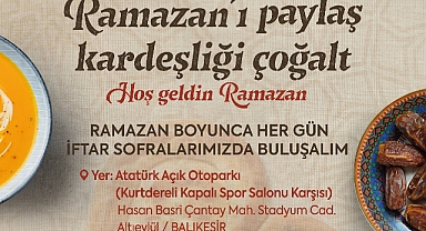 Balıkesir’de Ramazan Bereketi İftar Sofralarında Paylaşılıyor