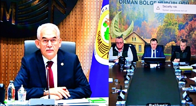 Balıkesir Orman Bölge Müdürü Musa Şen, Şubat Ayı Video Konferans Toplantısına Katıldı