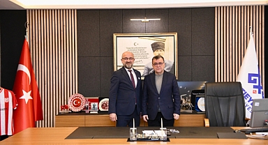 Başkan Hakan Şehirli, Kepsut İlçe Koordinatörü Oğuz Arslan’ı Ağırladı