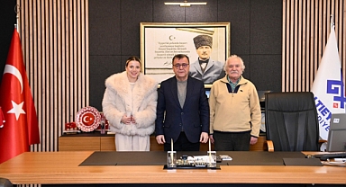 Başkan Hakan Şehirli, Merve Usta ve Gediz Uğurlubaş’ı Ağırladı