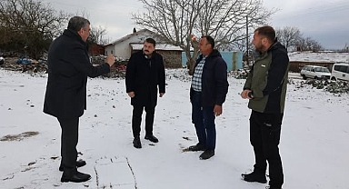 Başkan Orhan Gaga, Havutbaşı Mahallesinde Sosyal Tesis İnşaatına Başlamak İçin Yerinde İnceleme Yaptı