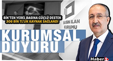 BİK’ten Yerel Basına Güçlü Destek! 306 Bin TL’lik Kaynak Sağlandı