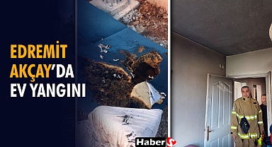 Edremit Akçay’da Ev Yangını