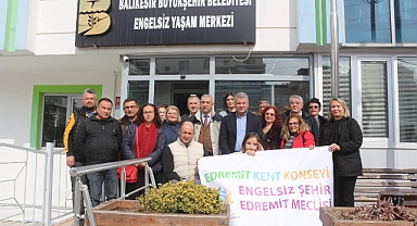 Edremit Belediyesi Heyeti, Engelsiz Yaşam Merkezi'ni İnceledi
