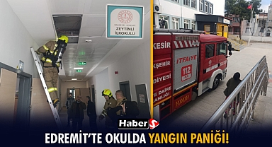 Edremit’te Okulda Yangın Paniği!