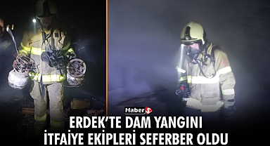 Erdek’te Dam Yangını! İtfaiye Ekipleri Seferber Oldu