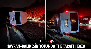 Havran-Balıkesir Yolunda Tek Taraflı Kaza!