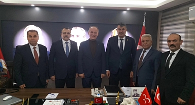 MHP Balıkesir İl Başkanlığı’na Türk Sağlık-Sen Heyetinden Ziyaret