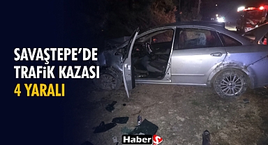 Savaştepe’de Trafik Kazası: 4 Yaralı