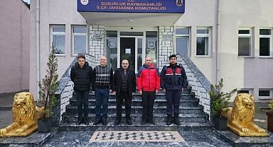 Vali İsmail Ustaoğlu'ndan Susurluk İlçe Jandarma Komutanlığı'na Ziyaret