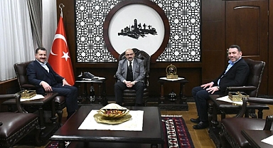 Yücel Yılmaz ve Yasin Sagay, Vali İsmail Ustaoğlu’nu Ziyaret Etti