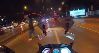 100 kilometre hızla giderken, kaza böyle teğet geçti