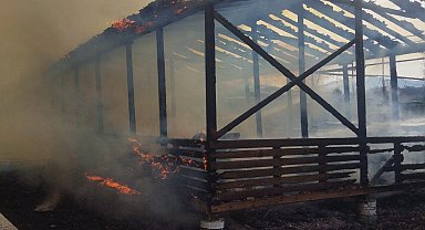 At çiftliğinde yangın paniği