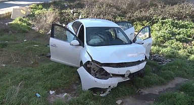 Ataşehir'de bilincini kaybeden sürücü araçlara çarparak durdu