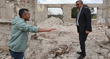 Balya Belediye Başkanı Orhan Gaga, Yaylacık Mahallesi'nde Sosyal Tesis Çalışmalarını İnceledi