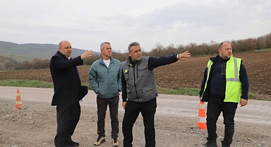 Başkan İbrahim Palaz, Yol Genişletme Çalışmalarını Yerinde İnceledi