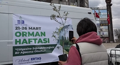 Edremit Belediyesi, 21-26 Mart Orman Haftası’nda Komşularına Nar Fidanı Hediye Etti