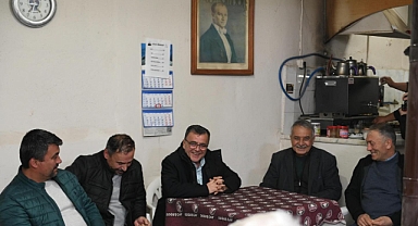 Hakan Şehirli, Taşköy Mahallesi Köy Kahvesinde Vatandaşlarla Bir Araya Geldi