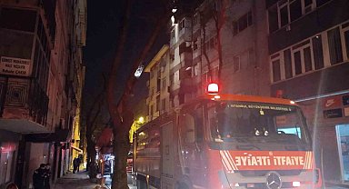 Kartal'da 6 katlı binada korkutan yangın